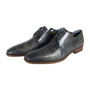 Magnanni Men's Gerardo US10M brown Leather Medallion Toe Oxfords Derby Shoes